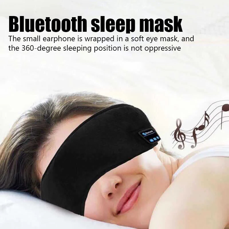 Bluetooth Wireless Headphones Sleeping Eye Mask Earphones Smart Music Sleep Headband Soft Elastic Eye Cover Headset Yoga Travel by Reinvent Yourself