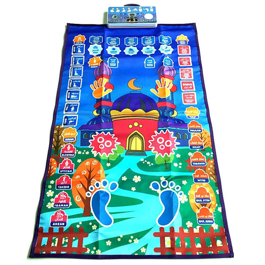 Talking Prayer Mat Educational Interactive Rug Salah Muslim Kids Gift Islam Electronic Worship Blanket Compass Islamic Carpet by Reinvent Yourself