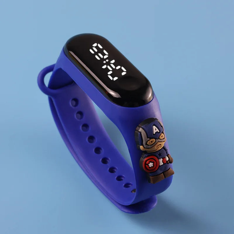 Fashion Mickey Children Watches For Girls Electronic Bracelet Sports Touch LED Spiderman Doll Kids Watch Women Waterproof Clock by Reinvent Yourself