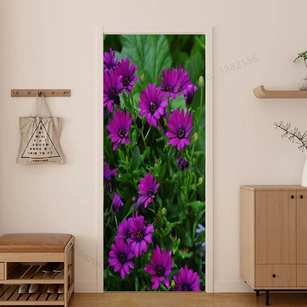 Scenery Door Stickers Wallpaper For Self-adhesive 3d Entrance Bathroom Sticker Room Decor Wall Photo Posters Vinyl On The Closet by Reinvent Yourself