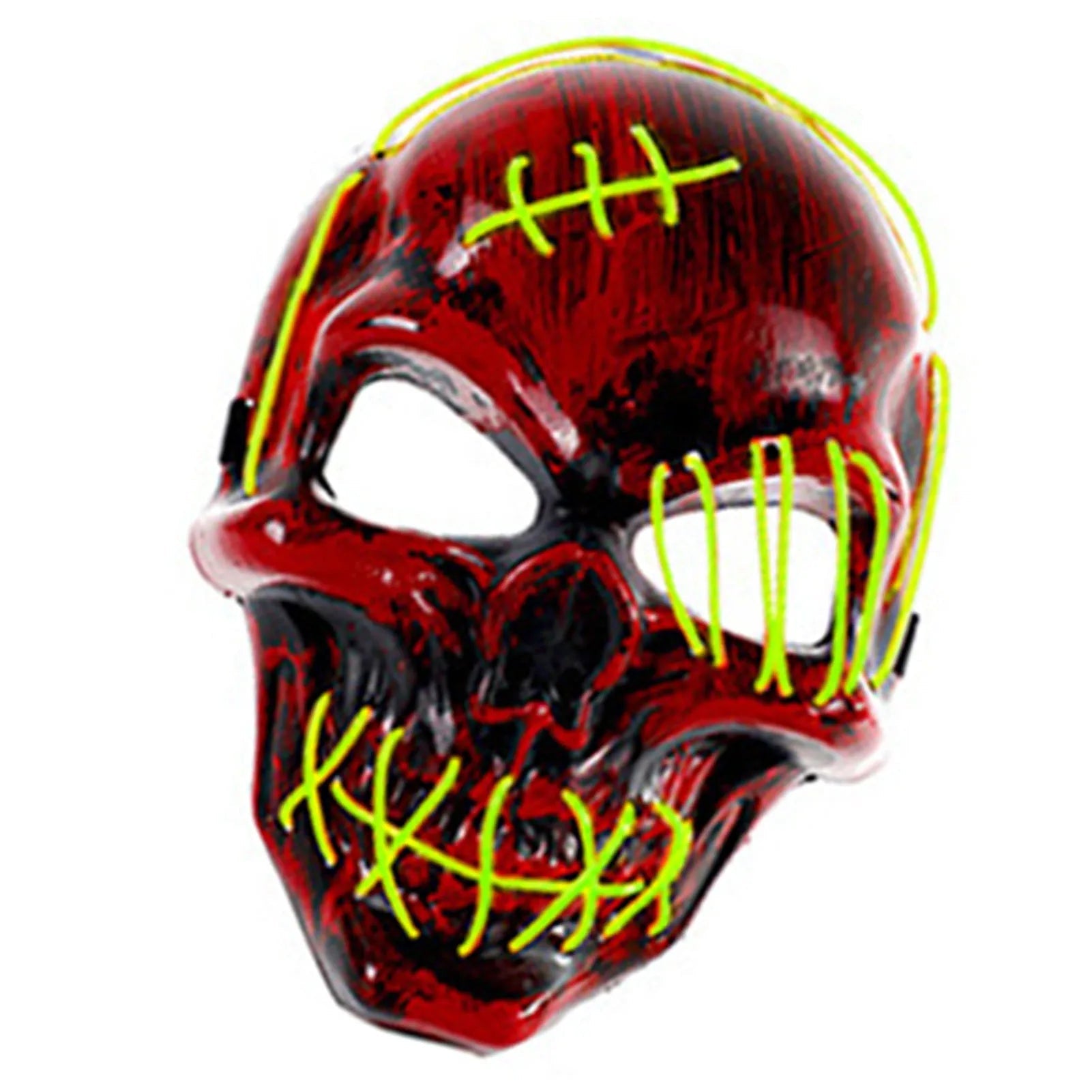 Halloween Skull Mask LED Light Face Mask Luminous In The Dark Cosplay Costume Supplies For Costume & Cosplay Party Masquerade by Reinvent Yourself