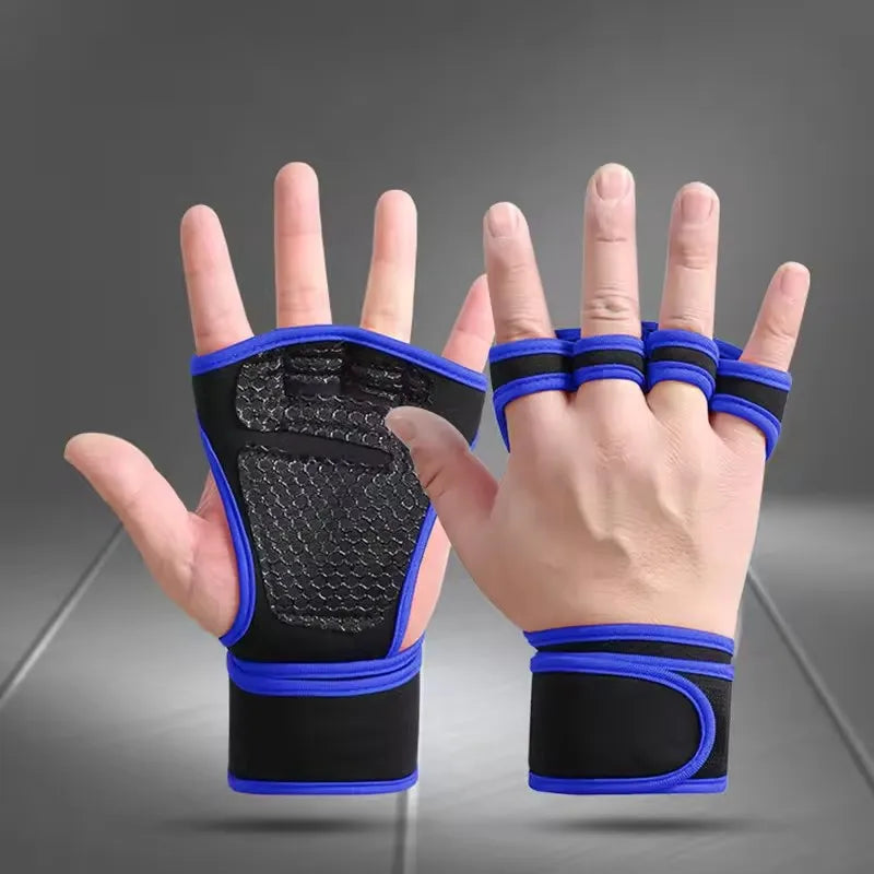 Fitness Men Women Gloves Gym Weightlifting Half Finger Wrist-Protecting Gloves Training Dumbbells Anti-Callus Anti Slip Gloves by Reinvent Yourself