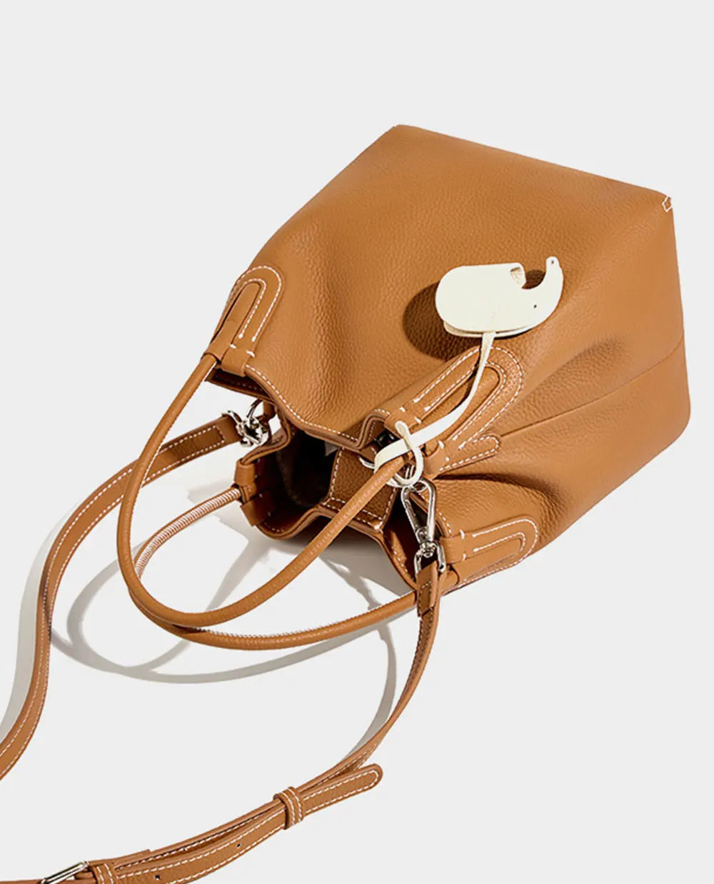 Genuine Leather Women Bucket Bag Luxury Designer Handbags High Quality Cowhide Women's Shoulder Bags Fashion Crossbody Bag by Reinvent Yourself