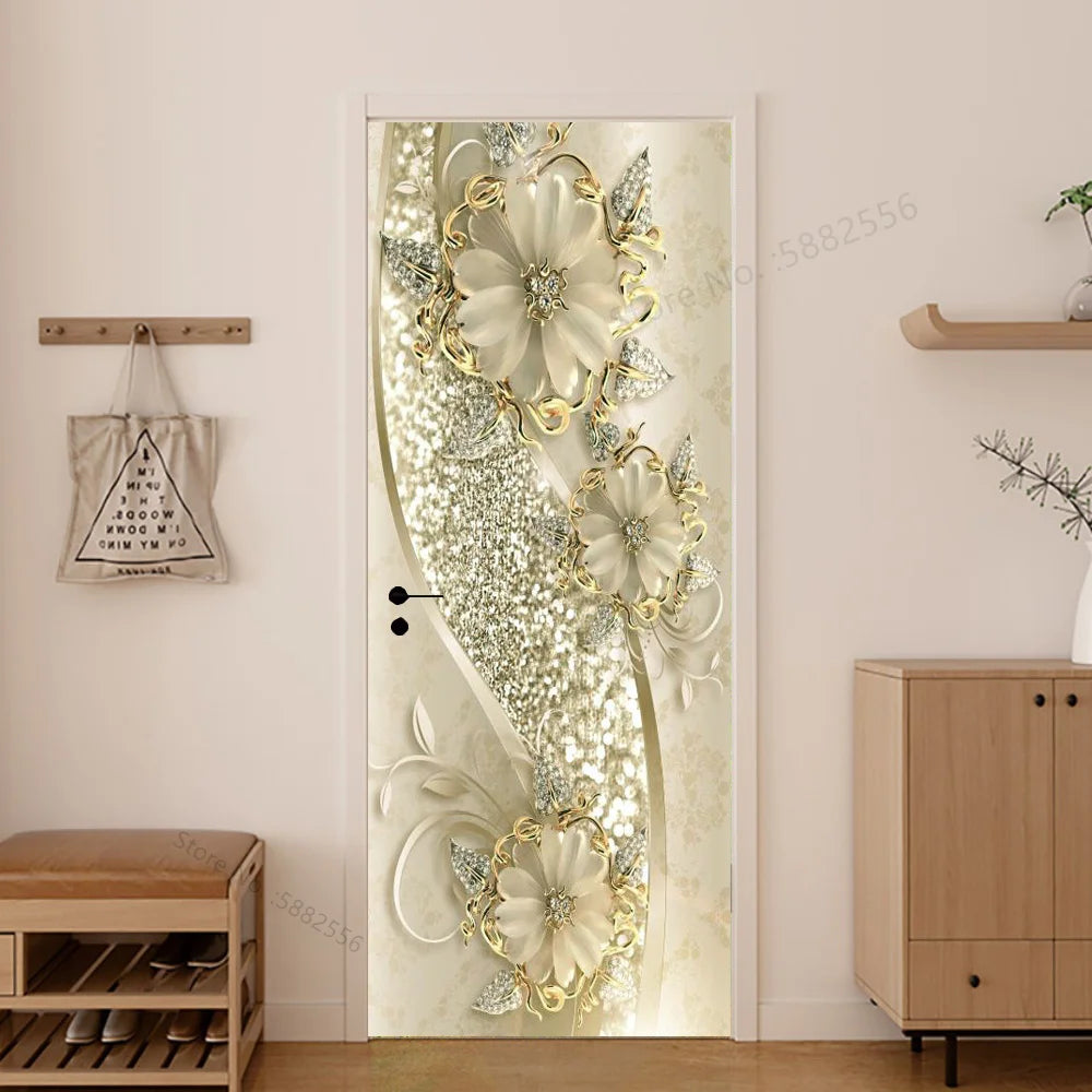Scenery Door Stickers Wallpaper For Self-adhesive 3d Entrance Bathroom Sticker Room Decor Wall Photo Posters Vinyl On The Closet by Reinvent Yourself