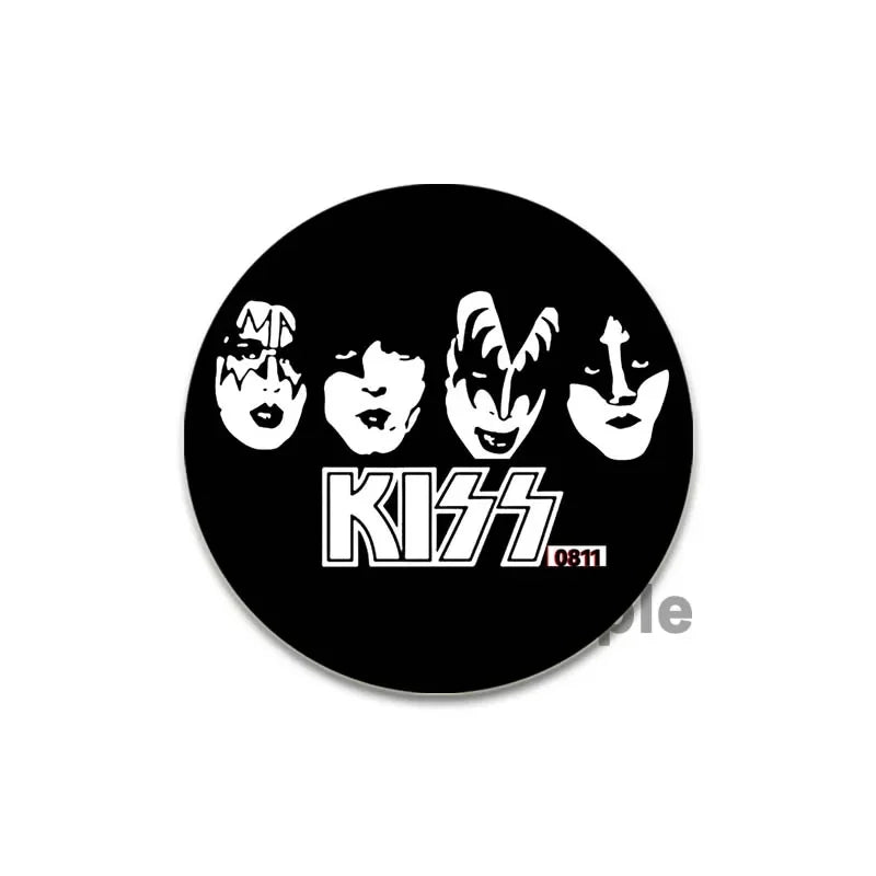 Rock Band Kiss Brooches Enamel Pins Fashion Jewelry Accessoris Singer Brooch for Backpack Clothe Decoration Lapel Badge Gifts by Reinvent Yourself