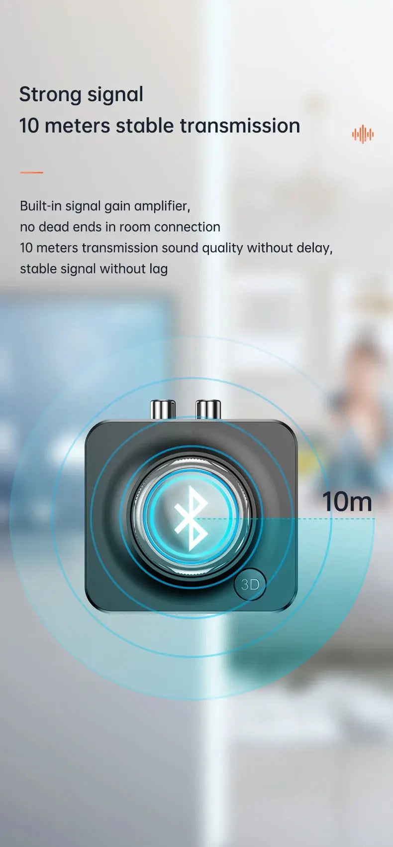 Bluetooth 5.0 Audio Receiver 3D Stereo Music Wireless Adapter TF Card RCA 3.5mm 3.5 AUX Jack For Car Speaker Amplifier Headphone by Reinvent Yourself