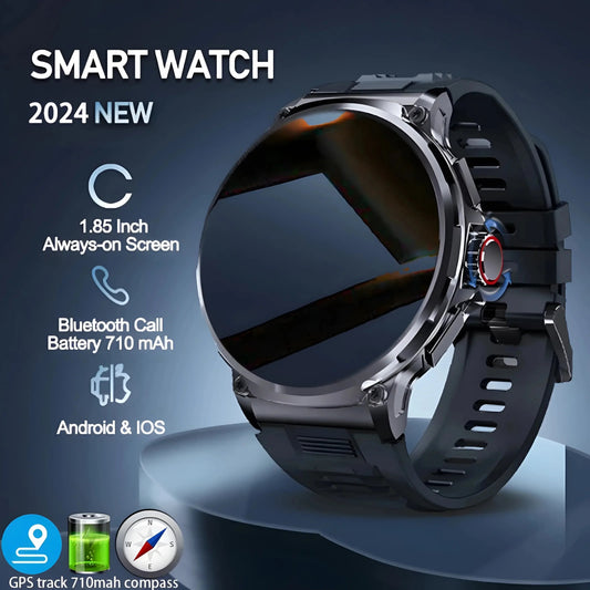 New Military Smart Watch Men 710 mA Waterproof Outdoor Sport Fitness Watches Health Monitor BT Call Smart Watch Men by Reinvent Yourself