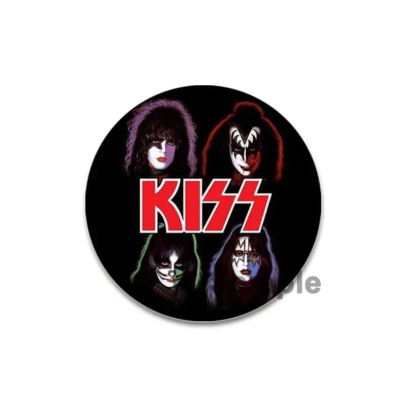 Rock Band Kiss Brooches Enamel Pins Fashion Jewelry Accessoris Singer Brooch for Backpack Clothe Decoration Lapel Badge Gifts by Reinvent Yourself