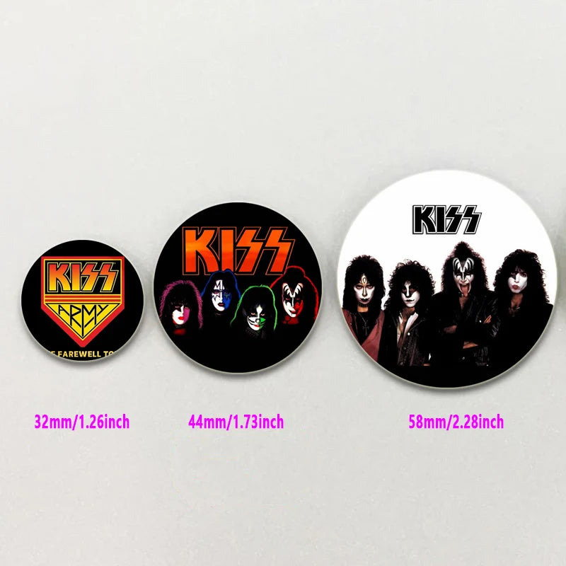 Rock Band Kiss Brooches Enamel Pins Fashion Jewelry Accessoris Singer Brooch for Backpack Clothe Decoration Lapel Badge Gifts by Reinvent Yourself