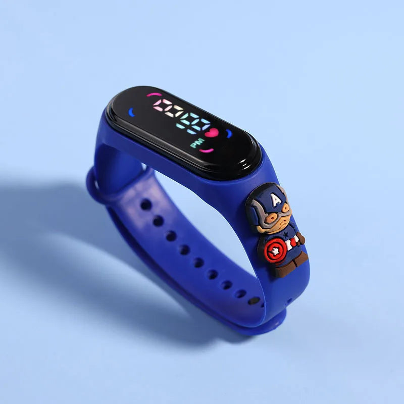 Fashion Mickey Children Watches For Girls Electronic Bracelet Sports Touch LED Spiderman Doll Kids Watch Women Waterproof Clock by Reinvent Yourself