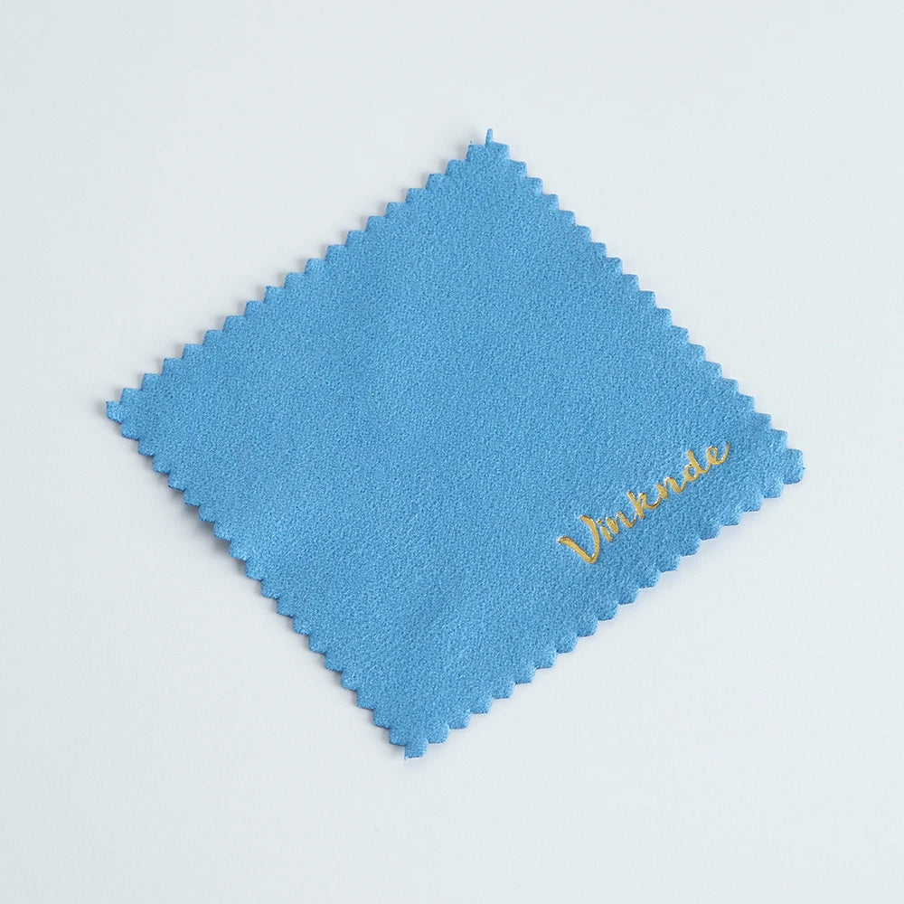 DIY Personalized Polishing Cloths Custom Jewelry Earrings Cleaning Cloth With Logo 8x8cm White Black Paper Individually packaged by Reinvent Yourself