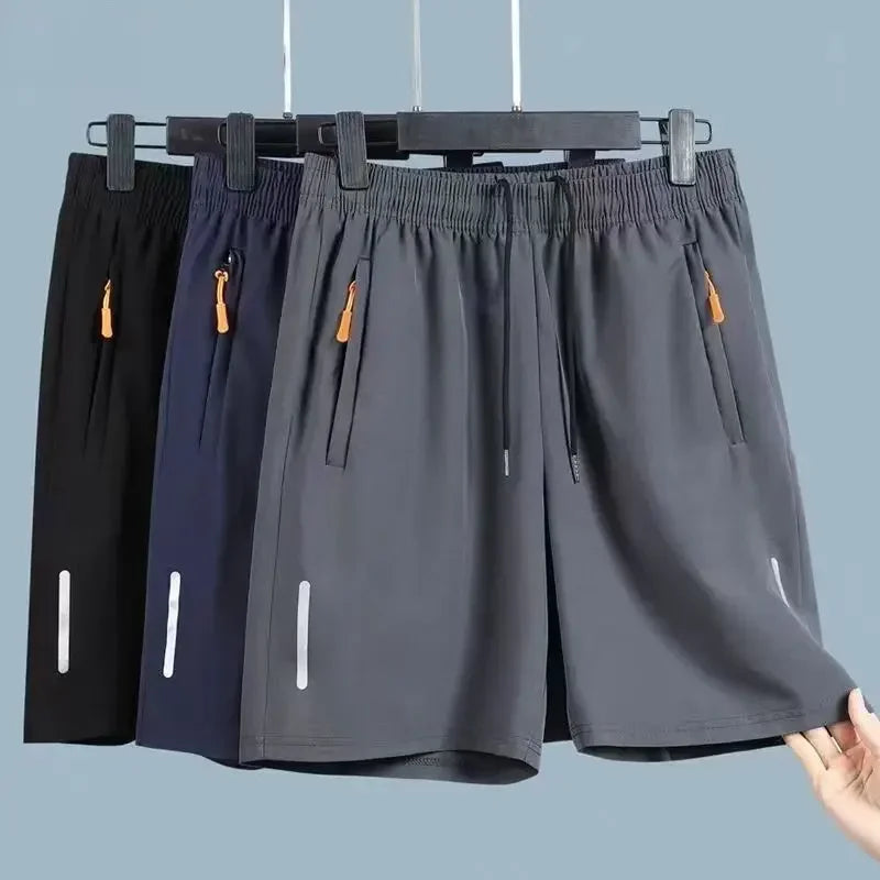 Summer Men Shorts Ice Silk Running Gym Sport Shorts Quick Dry Breathable Beach Short Pant Fitness Jogging Cool Casual by Reinvent Yourself