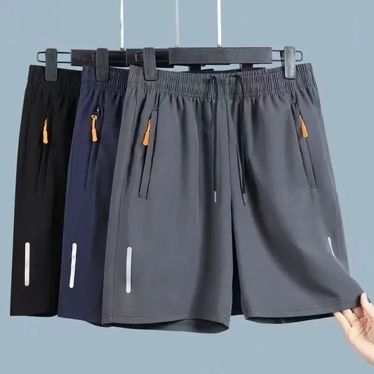 Summer Men Shorts Ice Silk Running Gym Sport Shorts Quick Dry Breathable Beach Short Pant Fitness Jogging Cool Casual by Reinvent Yourself