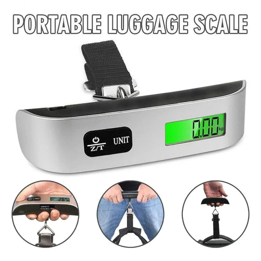 Luggage Scale 110lb 50kg Digital Handheld Portable Hanging Baggage Scale for Travel Suitcase Weight Scale by Reinvent Yourself