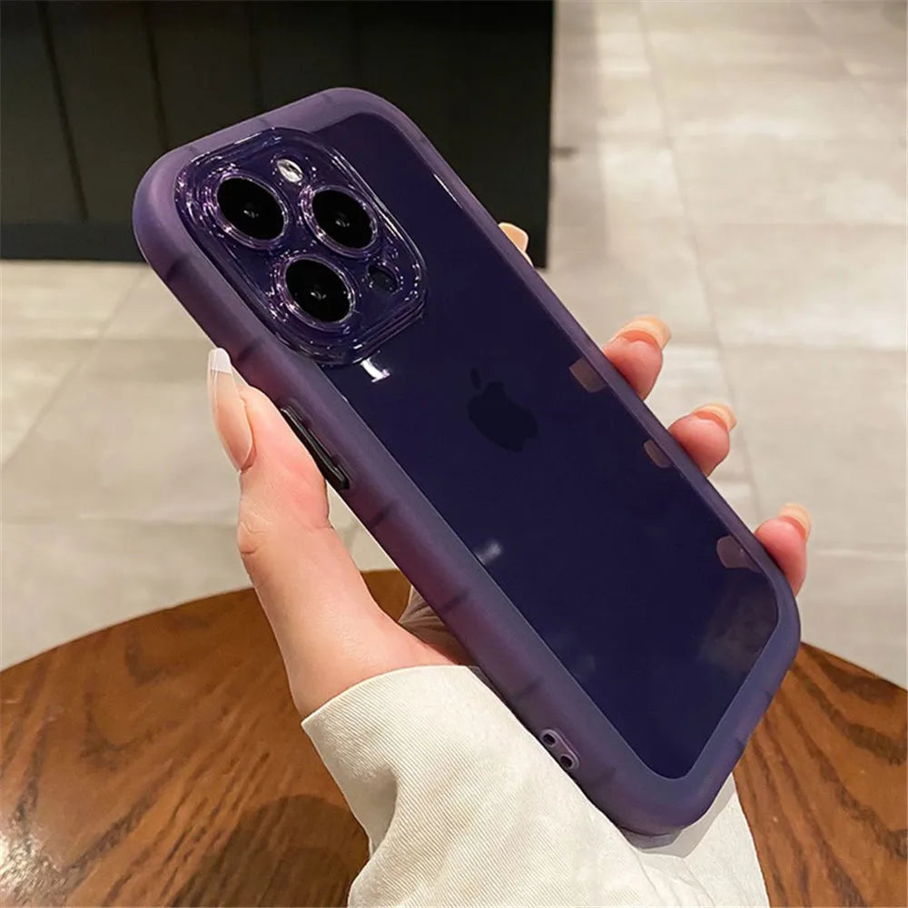 Luxury Shockproof Silicone Bumper Clear Phone Case For iPhone 15 14 Plus 13 12 11 15 Pro Max Camera Protection Transparent Cover by Reinvent Yourself