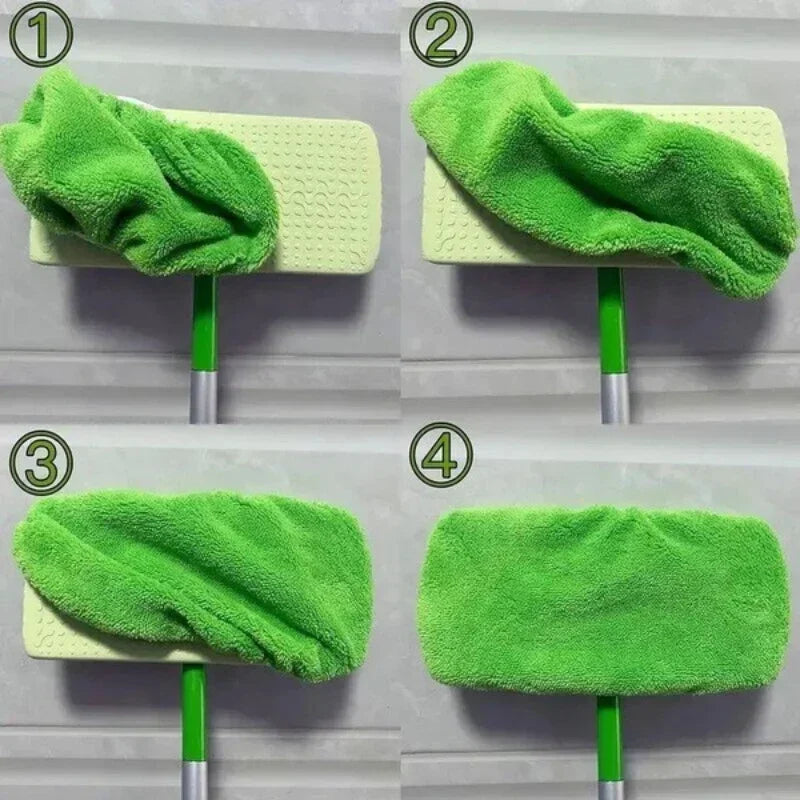 Eco-Friendly Mop Cover Set – 6-Pack Washable Flat Mop Pads for Dusting, Wet Mopping & Pet Hair Pickup, Reusable Alternative to by Reinvent Yourself
