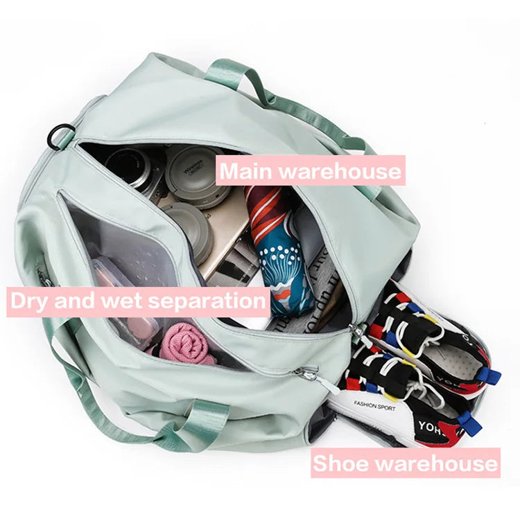 New Women Sports Gym Bag Travel Dry Wet Bags Multifunction Swimming Shoulder Messenger Pack Weekend Fitness Training Handbag by Reinvent Yourself