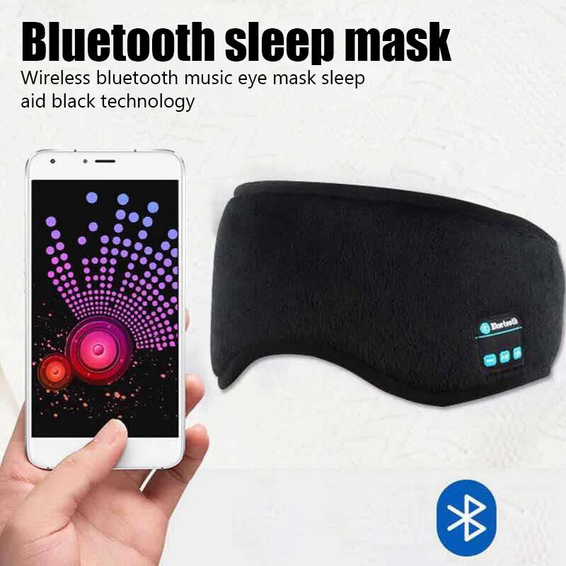 Bluetooth Wireless Headphones Sleeping Eye Mask Earphones Smart Music Sleep Headband Soft Elastic Eye Cover Headset Yoga Travel by Reinvent Yourself
