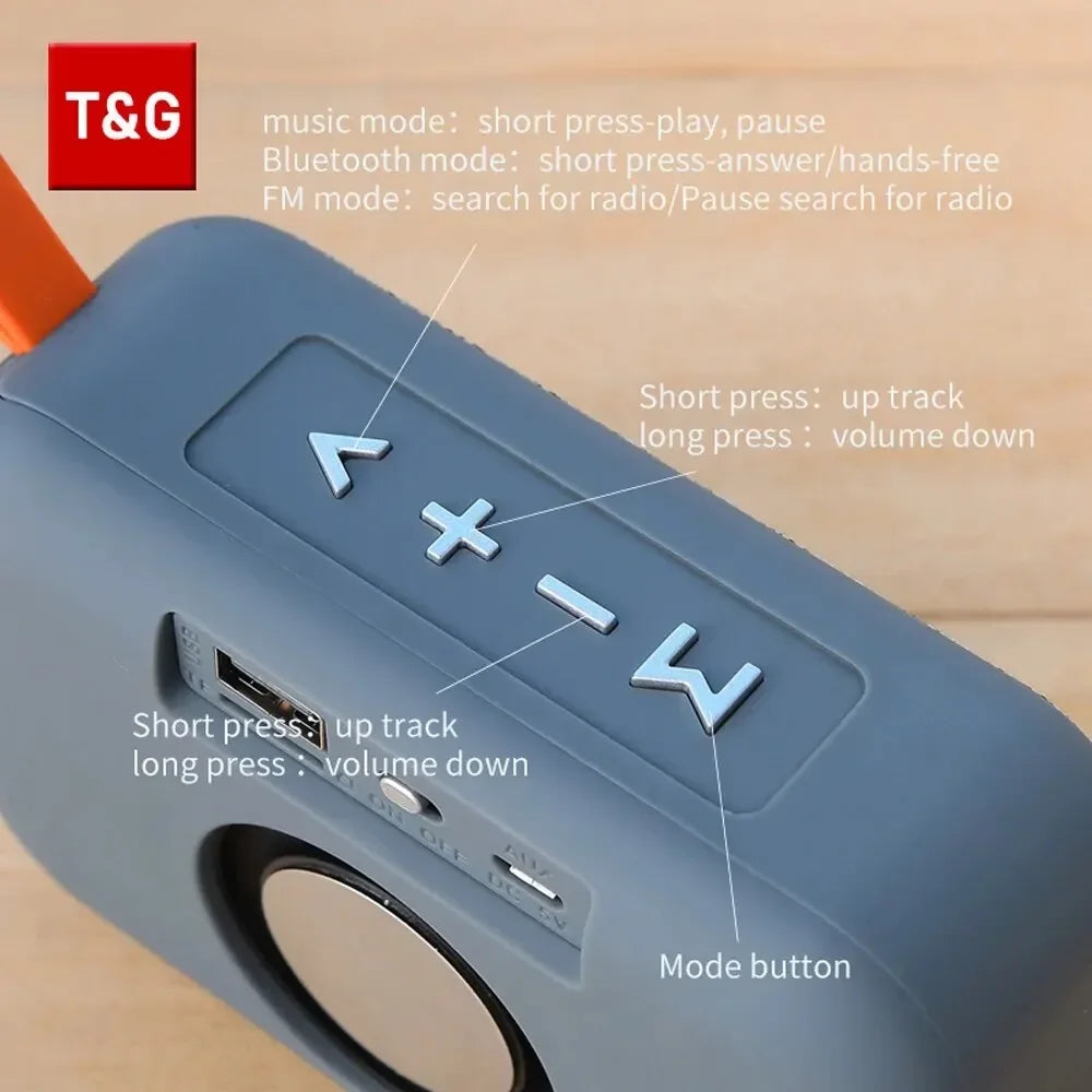 Speaker TG506 Portable Mini Wireless Soundbar Bluetooth 5.0 Outdoor Indoor HIFI Loudspeaker Support TF Card FM Radio Waterproof by Reinvent Yourself