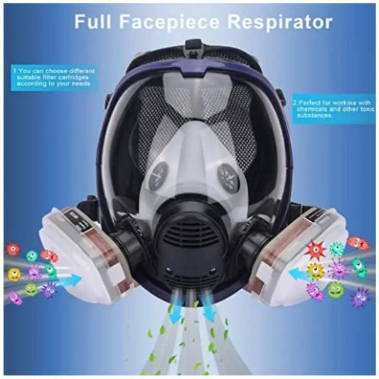 Chemical Gas Mask 6800 Dust Respirator Anti-Fog Full Face Mask Filter For Industrial Acid Gas, Welding Spray Paint Insecticide by Reinvent Yourself