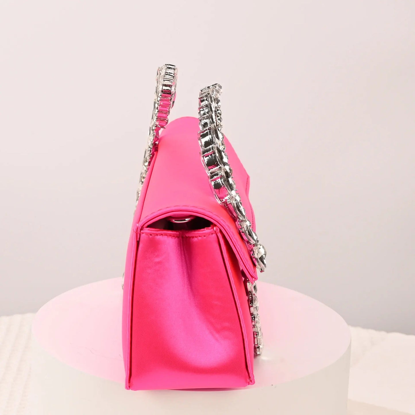 Luxury Diamond Evening Bag Clutch Satin Women Designer Handbags Crystal Silk Shoulder Crossbody Bags for Women Wedding Box Bag by Reinvent Yourself