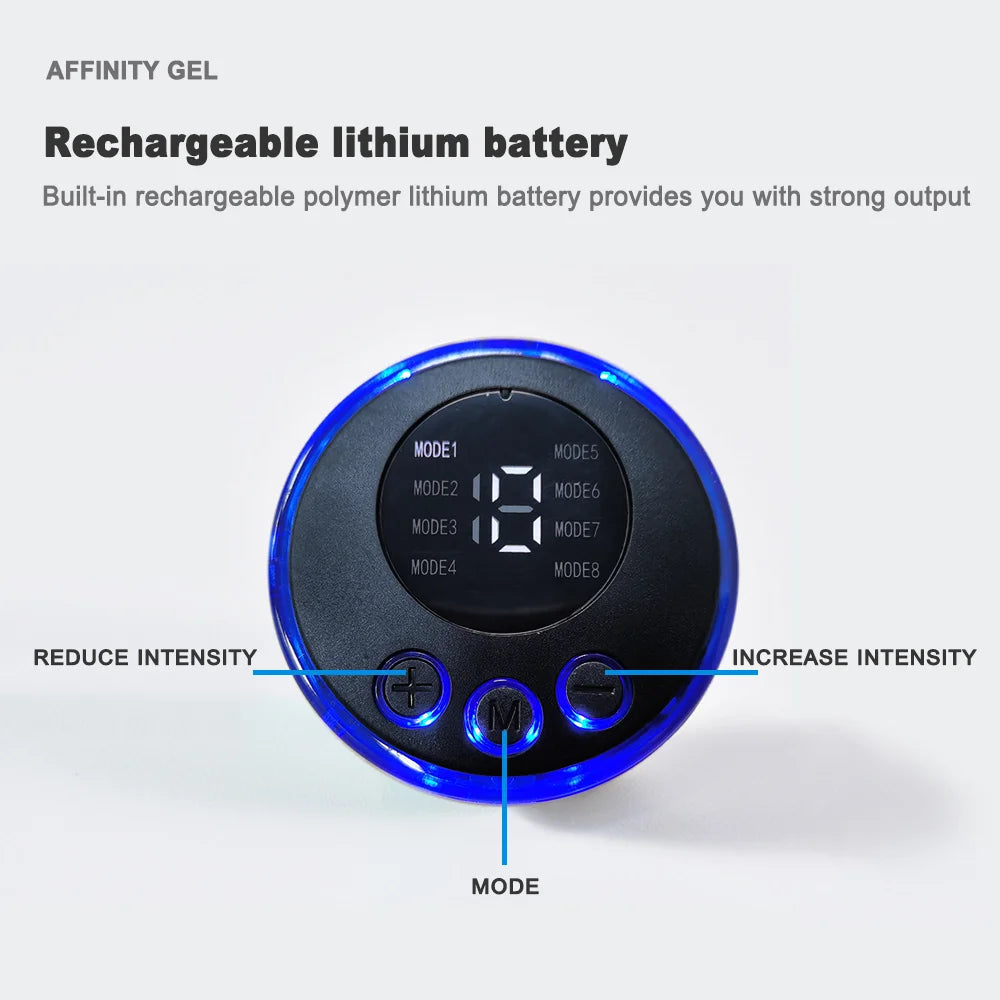 USB Rechargeable Muscle Massager Portable Muscle Trainer Abdominal Muscle Shaping Belt Exercise Fitness Massager Relax Fatigue by Reinvent Yourself