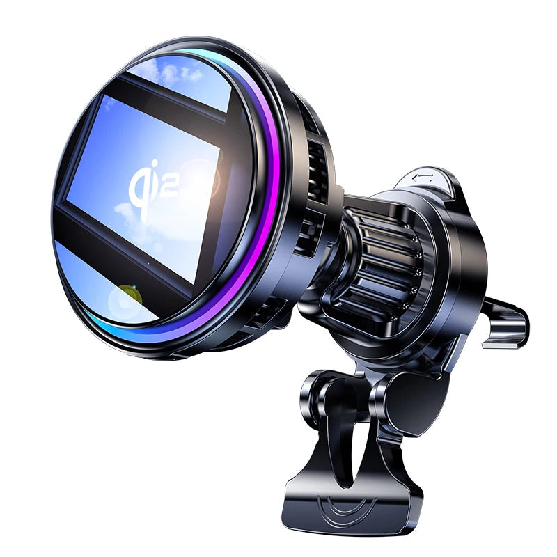 Ice Cooling Magnetic Wireless Car Charger Fast Charging Station for iPhone15 14 13 12 Pro Max 15W Magnet Car Phone Holder Stand by Reinvent Yourself
