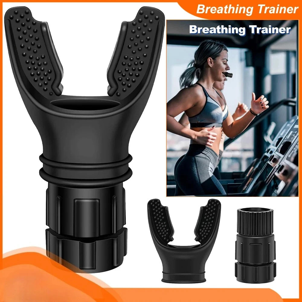 Breathing Trainer Lung Flexer Durable Fitness Exerciser Increases Lung Capacity Breath Adjustable Levels Respiratory Deep Breath by Reinvent Yourself