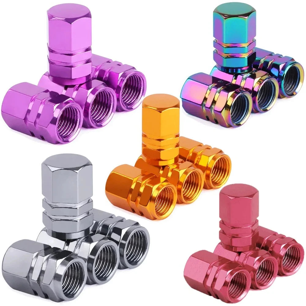 Tire Valve Stem Caps Decorative Tires Accessories Aluminum Alloy Nipple Wheel Caps For Cars Motorcycles Bicycle Cover 2030 by Reinvent Yourself