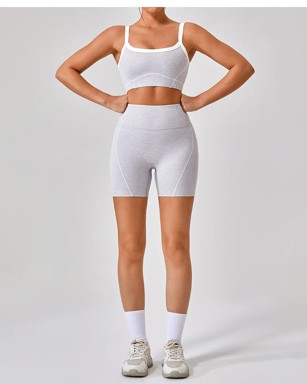 Women's 2024 New INS Network Red Same Hip Lift Body-Tight Sports Fitness One-Piece Yoga 2 Pieces Set by Reinvent Yourself
