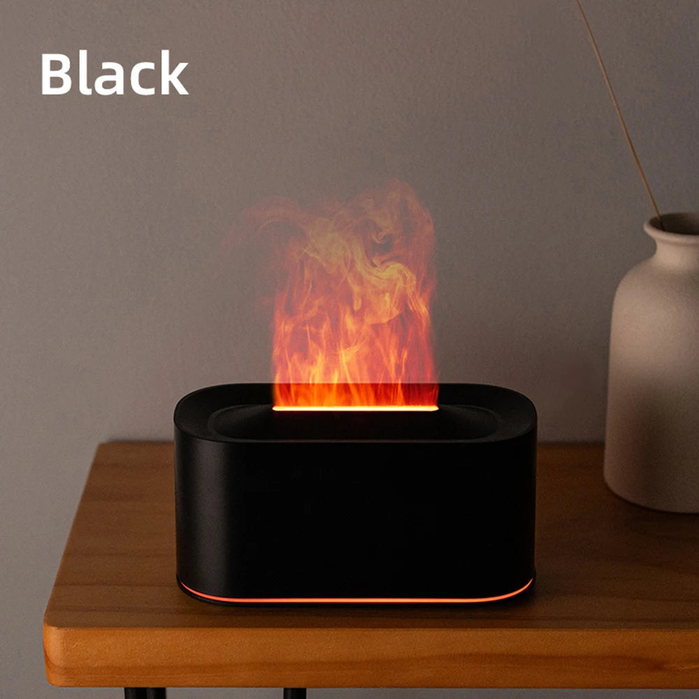 Essential Oil Diffuser,Flame Colorful Water Vapor Fire Humidifier for Aromatherapy Aroma Therapy Machine Room,Flame Diffuser by Reinvent Yourself