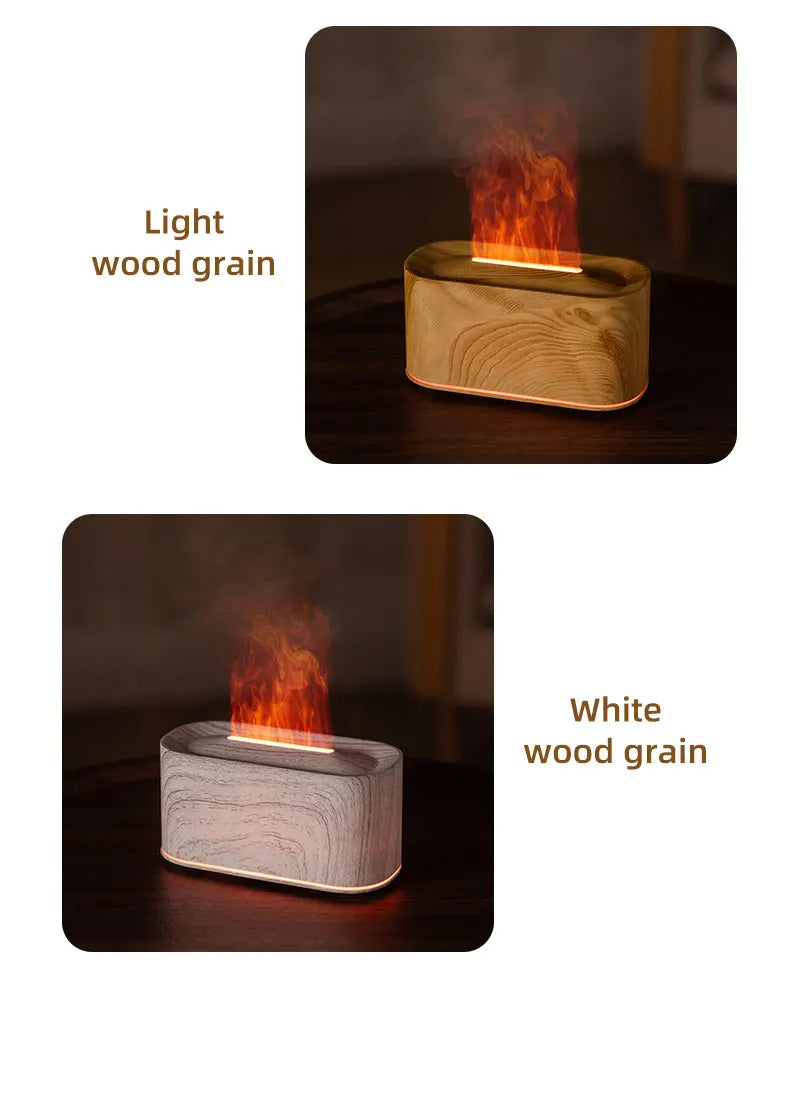 Essential Oil Diffuser,Flame Colorful Water Vapor Fire Humidifier for Aromatherapy Aroma Therapy Machine Room,Flame Diffuser by Reinvent Yourself