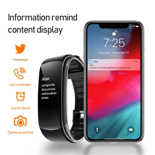 C5S Smart Wristband Fitness Tracker Bracelet Fit Men Women Kid Smartwatch Sport Waterproof Connected Heart Rate Smart Watch Band by Reinvent Yourself