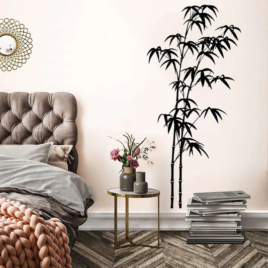 Large Bamboo Tree Wall Sticker Bathroom Bedroom Branch Nature Jungle Woodland Wall Decal Office Vinyl Home Decor by Reinvent Yourself