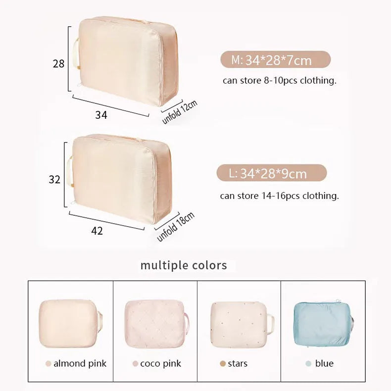 2pcs Packing Cubes For Travel Luggage Organizer Compression Bag Travel Accessories For Men Women Suitcase Organizer Bags by Reinvent Yourself