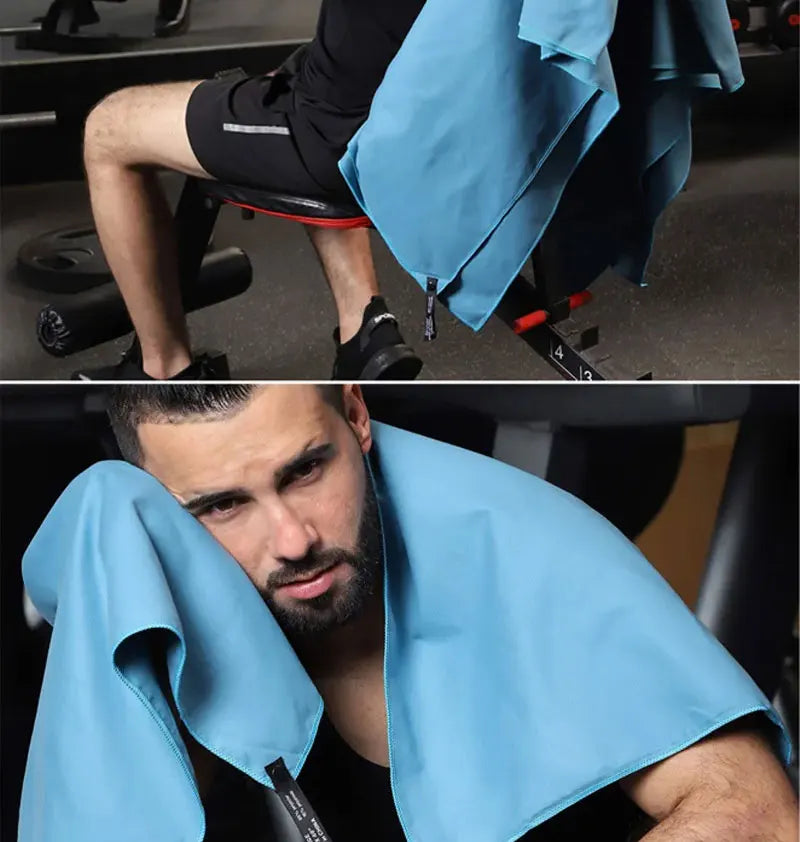 Microfiber Towel Thick Quick Dry Hair Absorbent Large Super Soft and Lightweight Ideal for Travel Sports and Fitness for Yoga by Reinvent Yourself