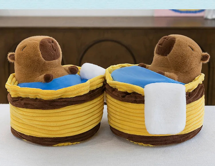 Take a Shower Capybara Plush Toy Stuffed Animals Pillow Hugging Toy Creative Trick Home Decor Play House for Kids Birthday Gifts by Reinvent Yourself