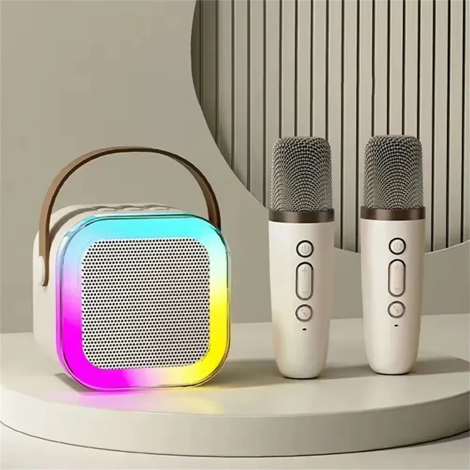 New Hot K12 Bluetooth Speaker Portable Home Cute Karaoke Mini Wireless Audio with Microphone K Song Family Singing Machine by Reinvent Yourself