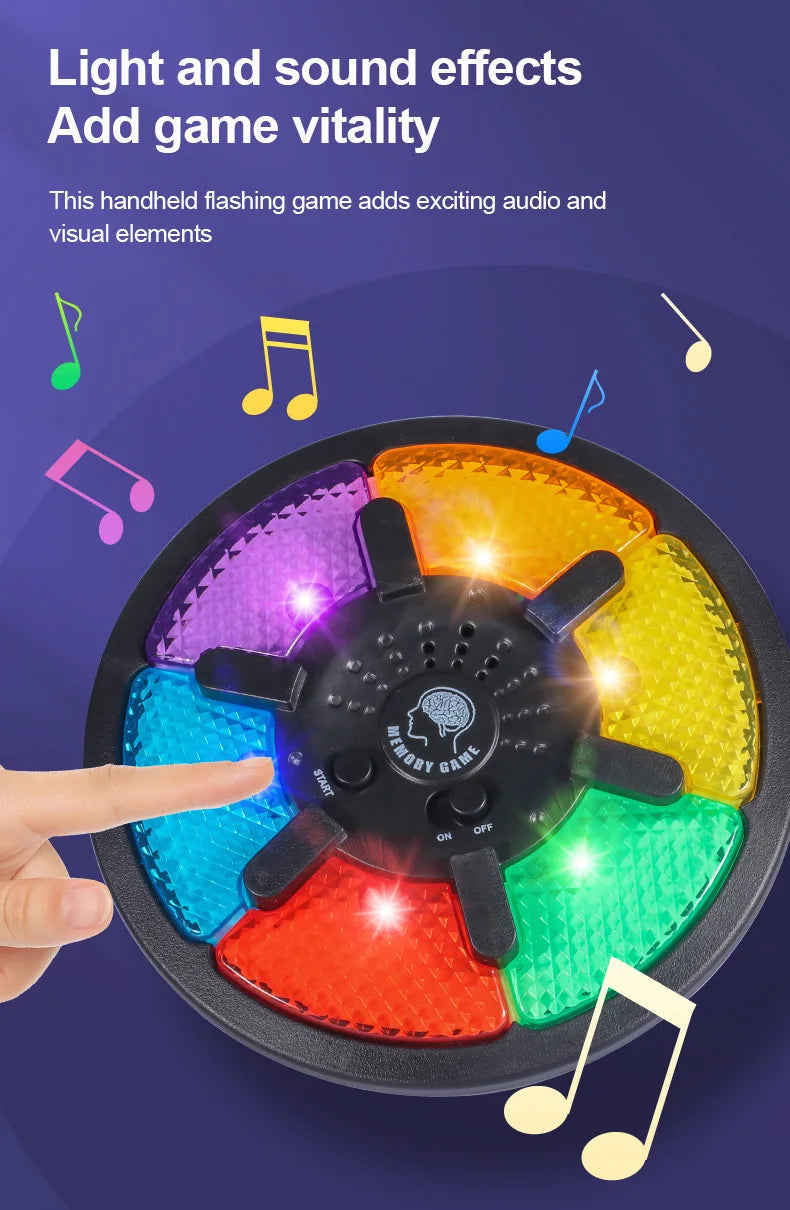 Memory Game Machine Handheld Electronic Memory Game with Light and Sound Puzzles Creative Interactive Game Toys Memory Training by Reinvent Yourself
