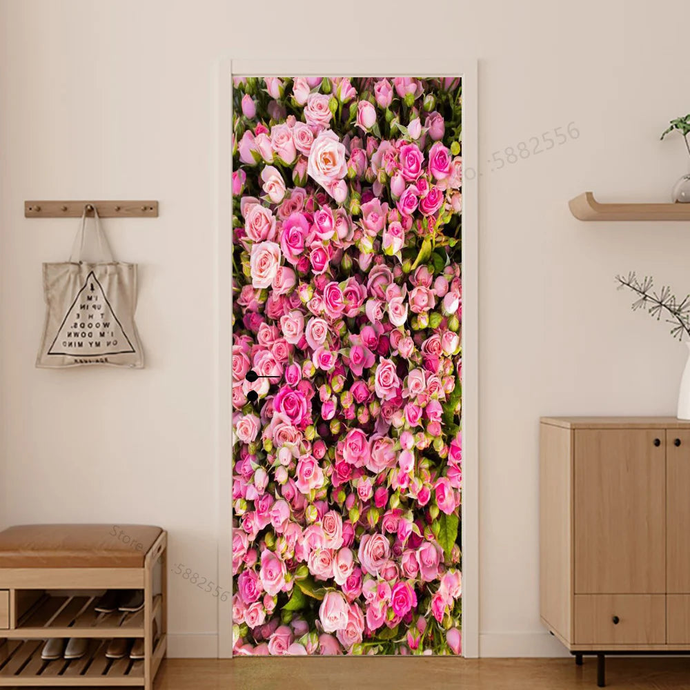 Scenery Door Stickers Wallpaper For Self-adhesive 3d Entrance Bathroom Sticker Room Decor Wall Photo Posters Vinyl On The Closet by Reinvent Yourself