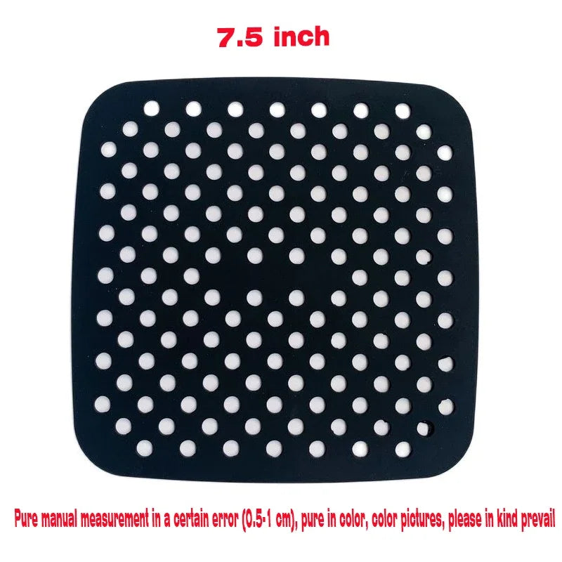 Reusable Air Fryer Silicone Mat Non-stick Baking Mat Pastry Tools Bakeware Oil Mats Cake Grilled Saucer Kitchen Accessories by Reinvent Yourself