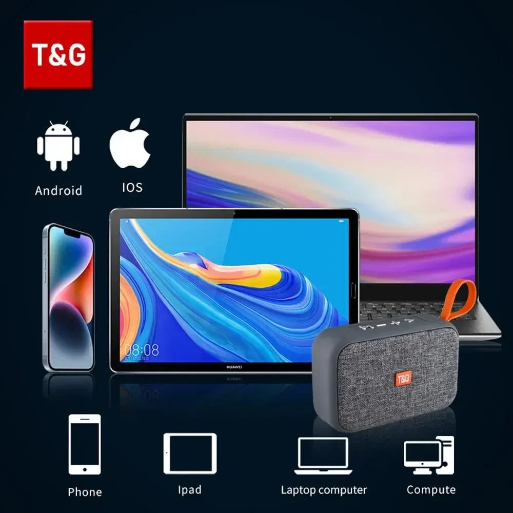 Speaker TG506 Portable Mini Wireless Soundbar Bluetooth 5.0 Outdoor Indoor HIFI Loudspeaker Support TF Card FM Radio Waterproof by Reinvent Yourself