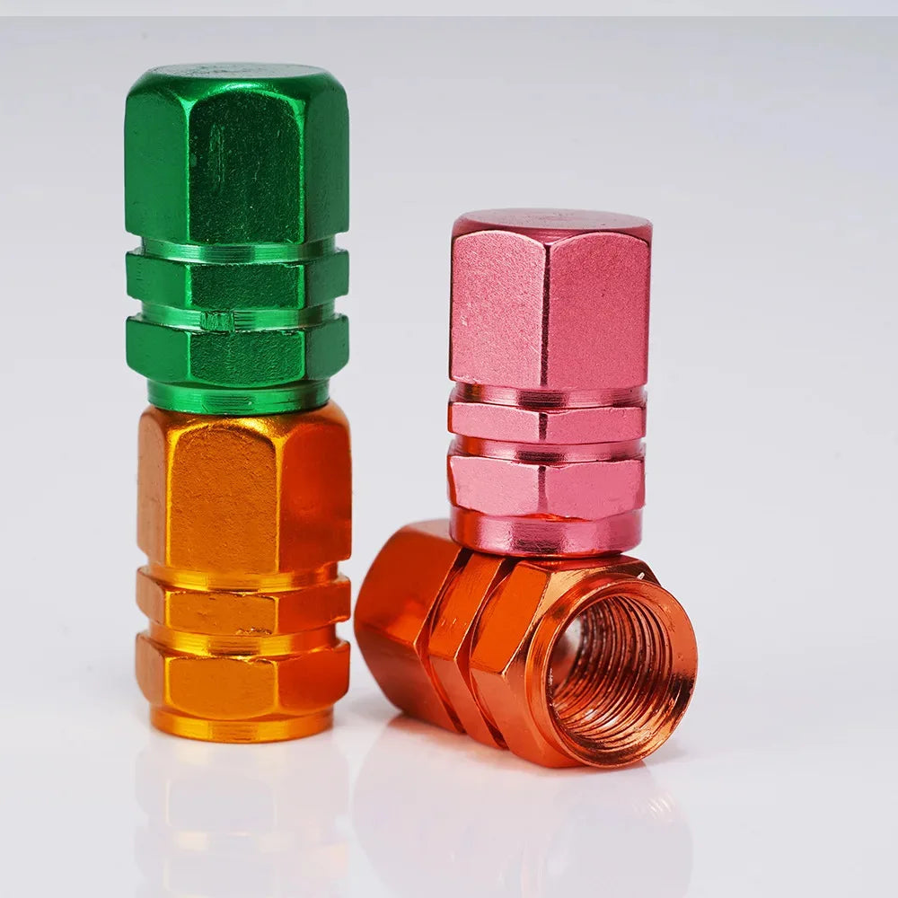 Tire Valve Stem Caps Decorative Tires Accessories Aluminum Alloy Nipple Wheel Caps For Cars Motorcycles Bicycle Cover 2030 by Reinvent Yourself