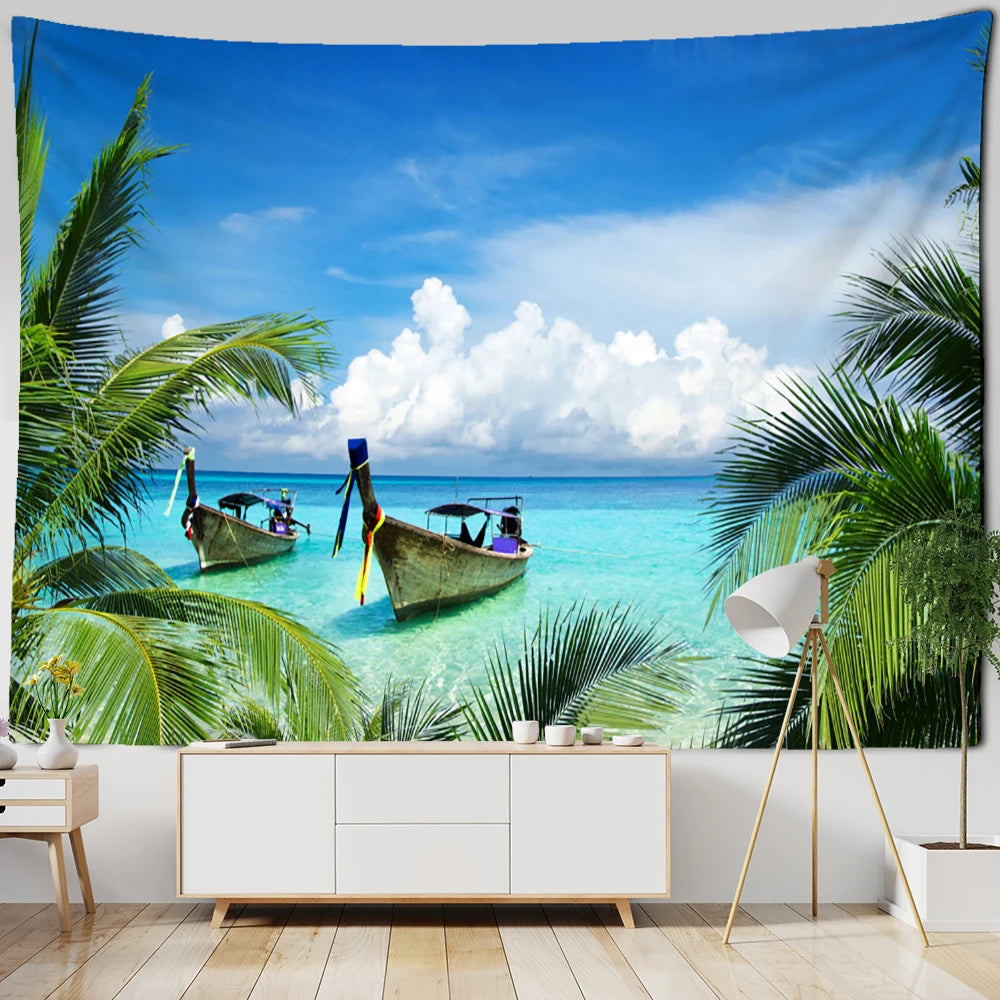3D Window Scenery Tapestry Wall Hanging Hippie Tapiz Art Boho Natural Simple Bedroom Dorm Home Decor by Reinvent Yourself