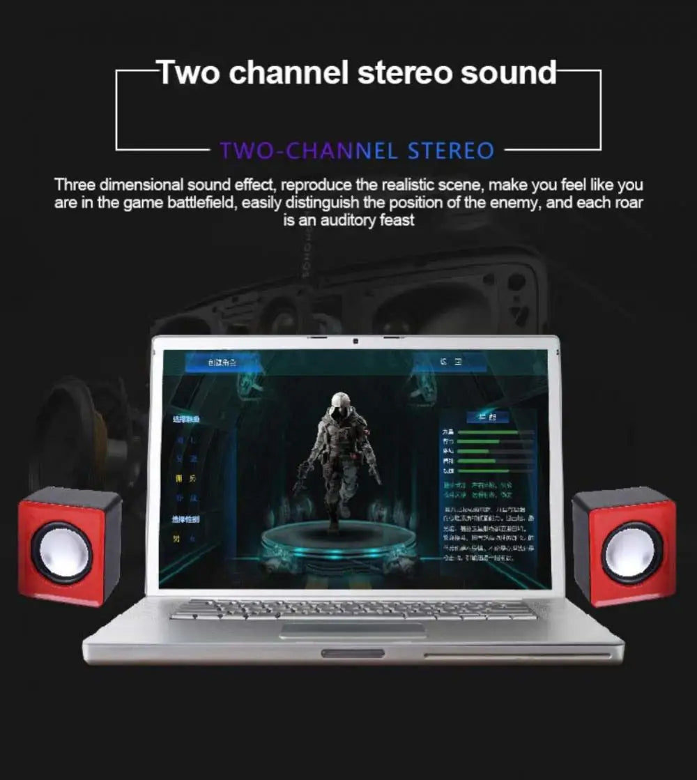 Computer Speaker For PC Laptop Desktop Caixa De Som Sound Box Music Audio System Bocina Column Acoustics Coluna Amplified Unit by Reinvent Yourself