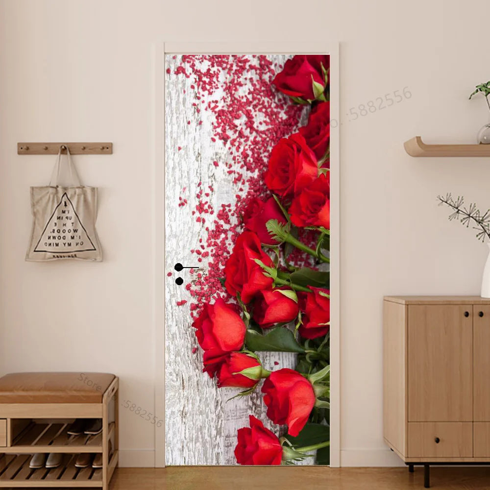 Scenery Door Stickers Wallpaper For Self-adhesive 3d Entrance Bathroom Sticker Room Decor Wall Photo Posters Vinyl On The Closet by Reinvent Yourself