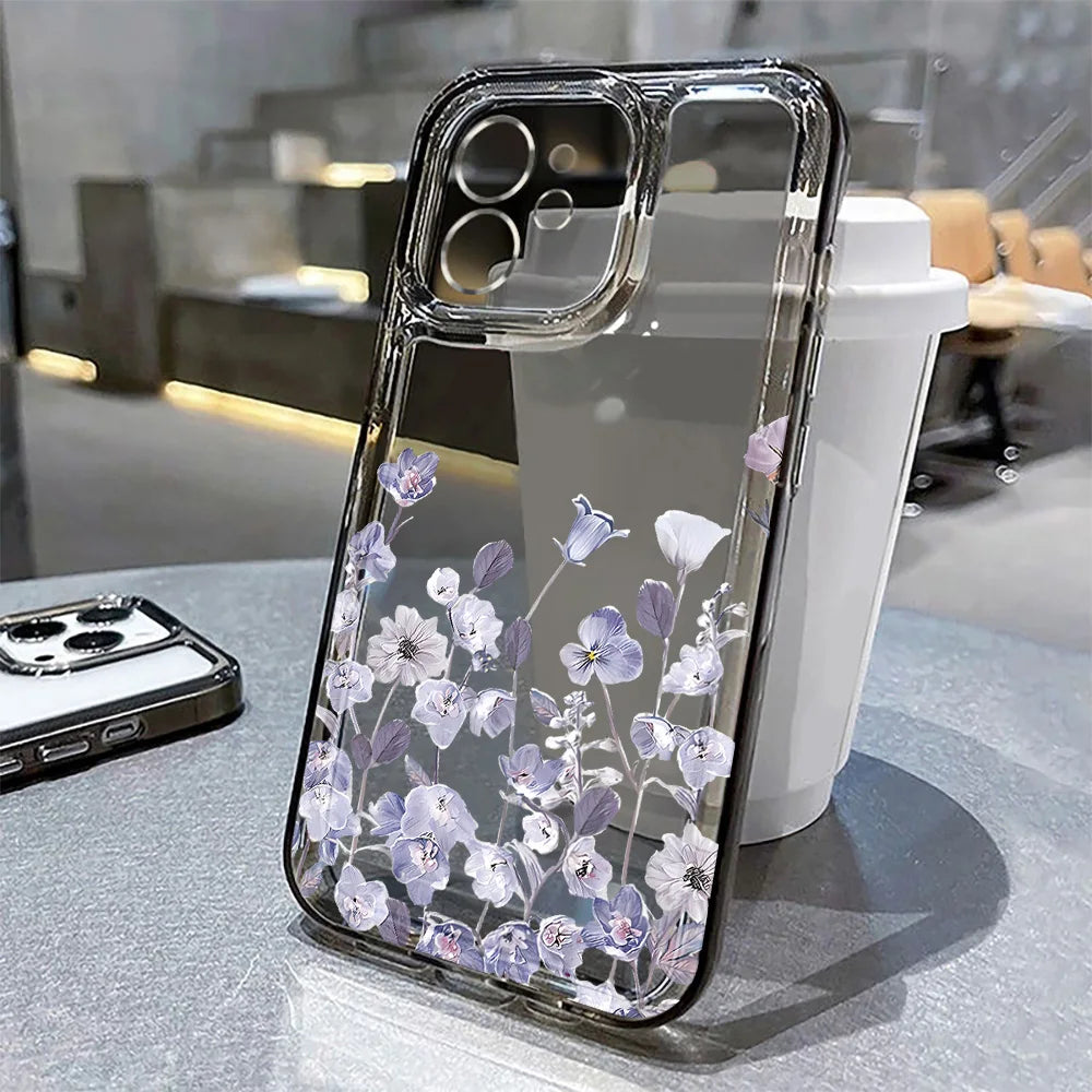 Flower Phone Case For iPhone 16 13 15 11 12 14 17 Pro Max Air 16E XS XR 7 8 SE Shockproof Transparent Cover Silicone Soft Fundas by Reinvent Yourself