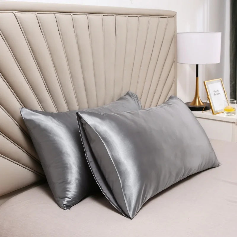 100% Silk Pillowcase Pillow Cover Silky Satin Hair Beauty Pillowcase Comfortable Pillow Case Home Decor Pillow Covers. by Reinvent Yourself