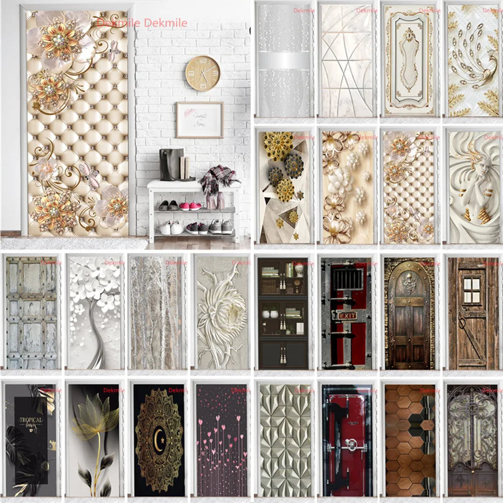 Scenery Door Stickers Wallpaper For Self-adhesive 3d Entrance Bathroom Sticker Room Decor Wall Photo Posters Vinyl On The Closet by Reinvent Yourself