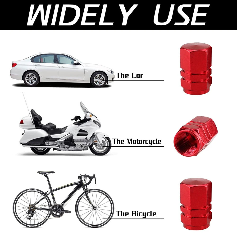 Tire Valve Stem Caps Decorative Tires Accessories Aluminum Alloy Nipple Wheel Caps For Cars Motorcycles Bicycle Cover 2030 by Reinvent Yourself